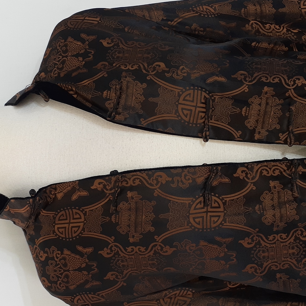Kamis reversible jacket gold and black Lemay Black Velvet size medium - Picture 2 of 11